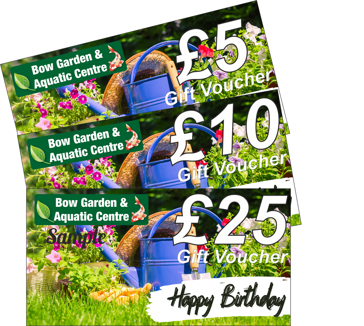 Bow Garden Centre Gift Voucher Happy Birthday
