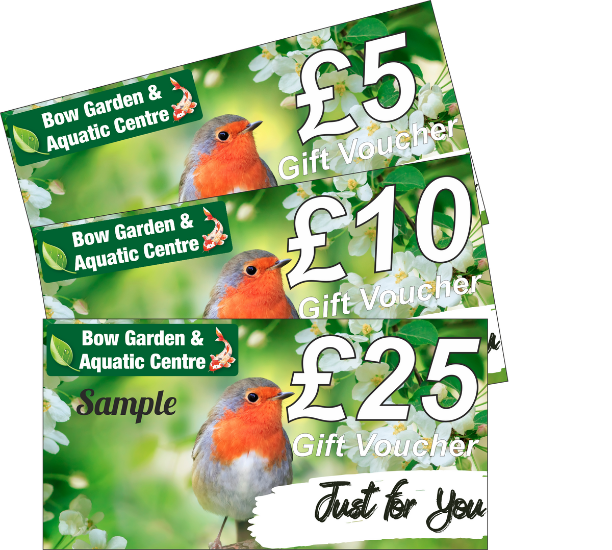Bow Garden Centre Gift Voucher Just for You