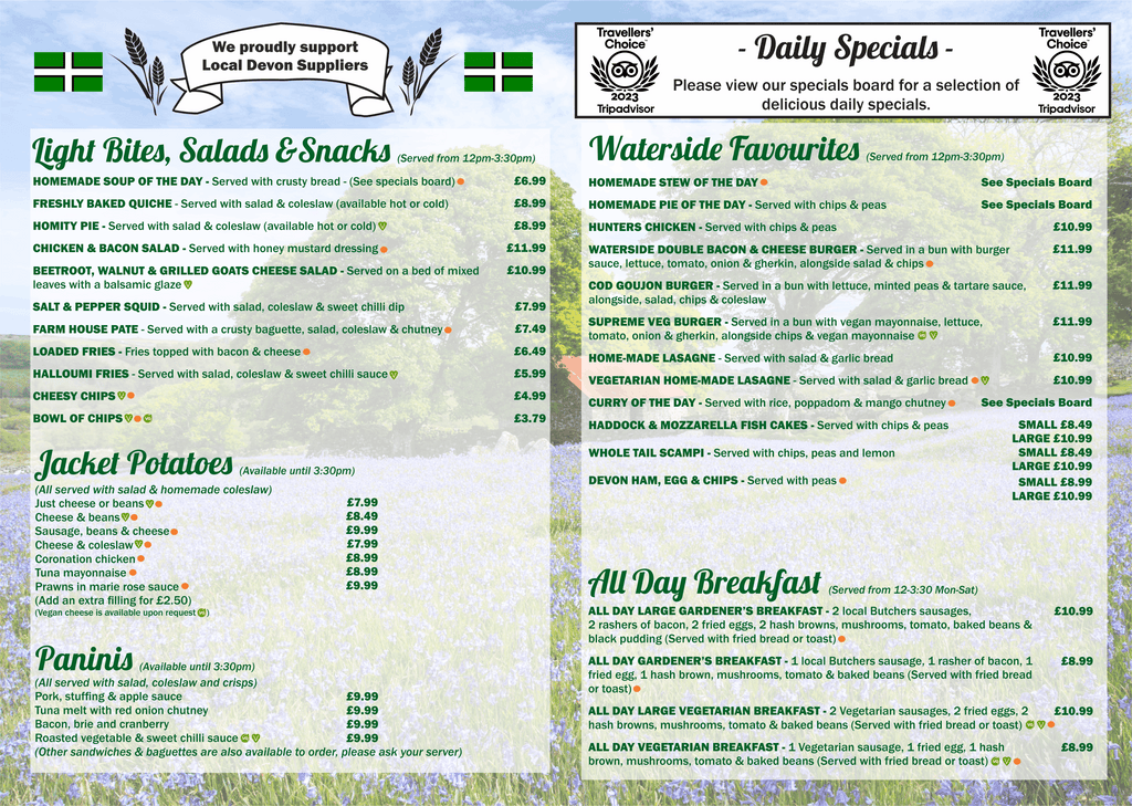 Our Menu – Bow Garden Centre