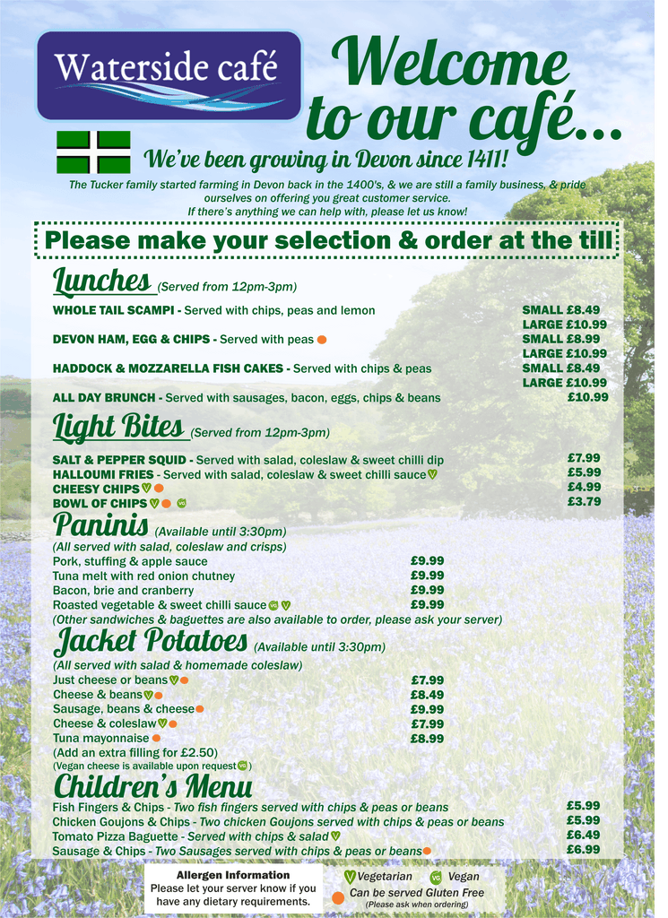 Our Menu – Bow Garden Centre